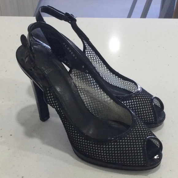 Stuart Weitzman Peep toe Sandals Sz.8 - Picture 2 of 7